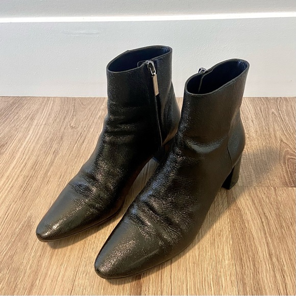 AUTHENTIC Saint Laurent black Loulou 50 ankle bootie boots in size 7.5 - Picture 5 of 16